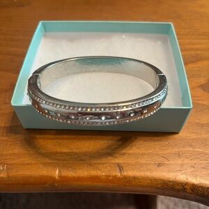 Park Lane Silver and White Bracelet